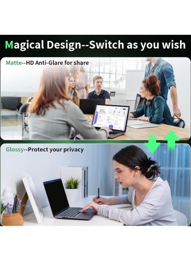 14 Inch 16:10 Laptop Privacy Screen Protector, Anti Peeping and Anti Glare Laptop Privacy Shield Compatible with All 14" Laptops with 16:10 Aspect Ratio - Image 5